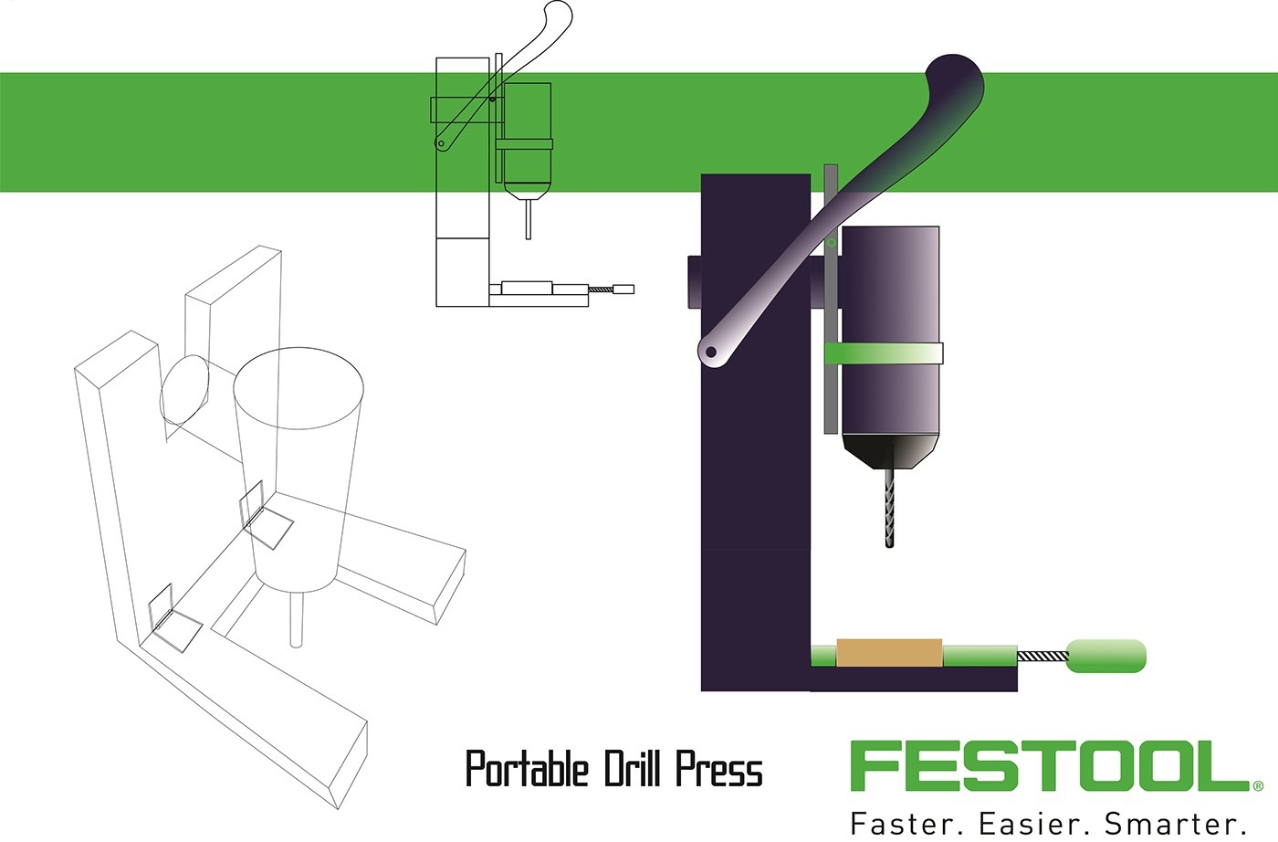 industrial design，Tool design，conceptual design，convenient，Electric drill，