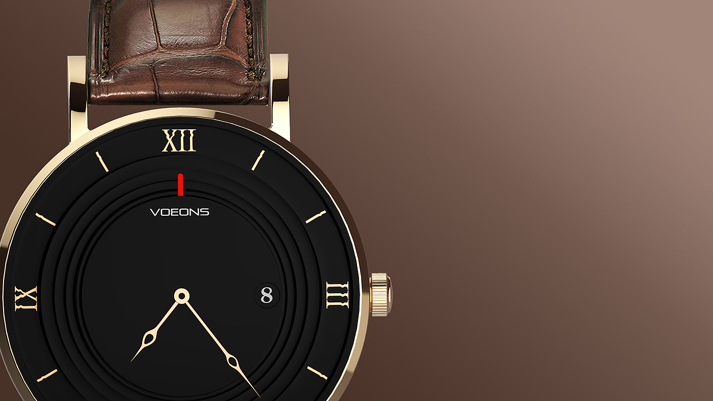 Wristwatch，tachograph，product design，lithe，delicate，