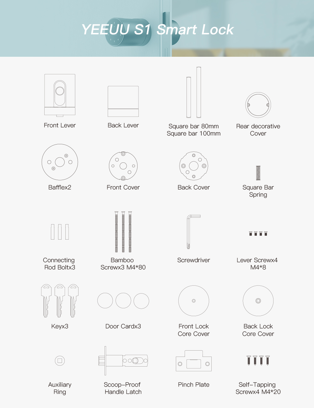 Intelligent door lock，Smart home，Intelligent products，Door lock，