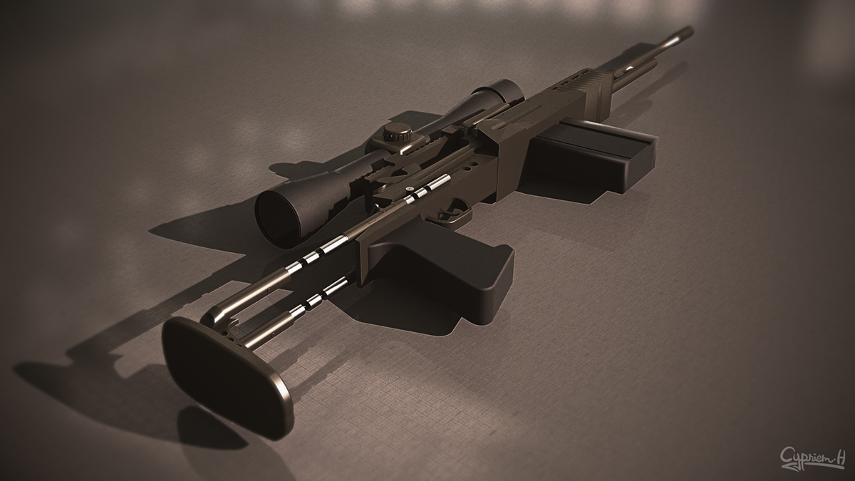 concept，design sketch，delicate，gun，military，