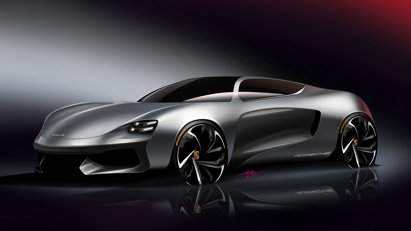 Automatic design，Hand drawn，Render，Visual design，industrial design，