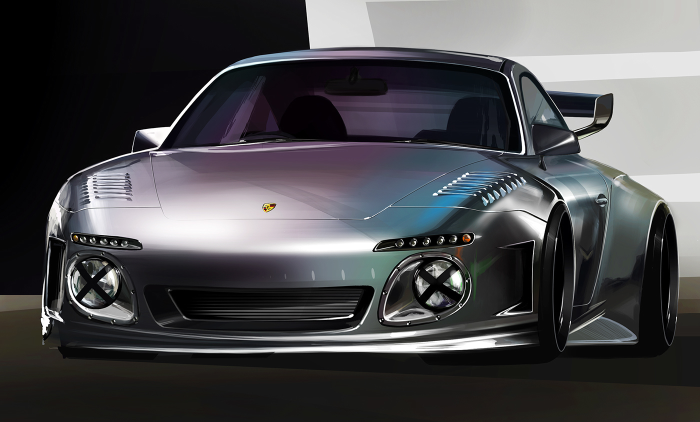 Automatic design，Hand drawn，Render，Visual design，industrial design，