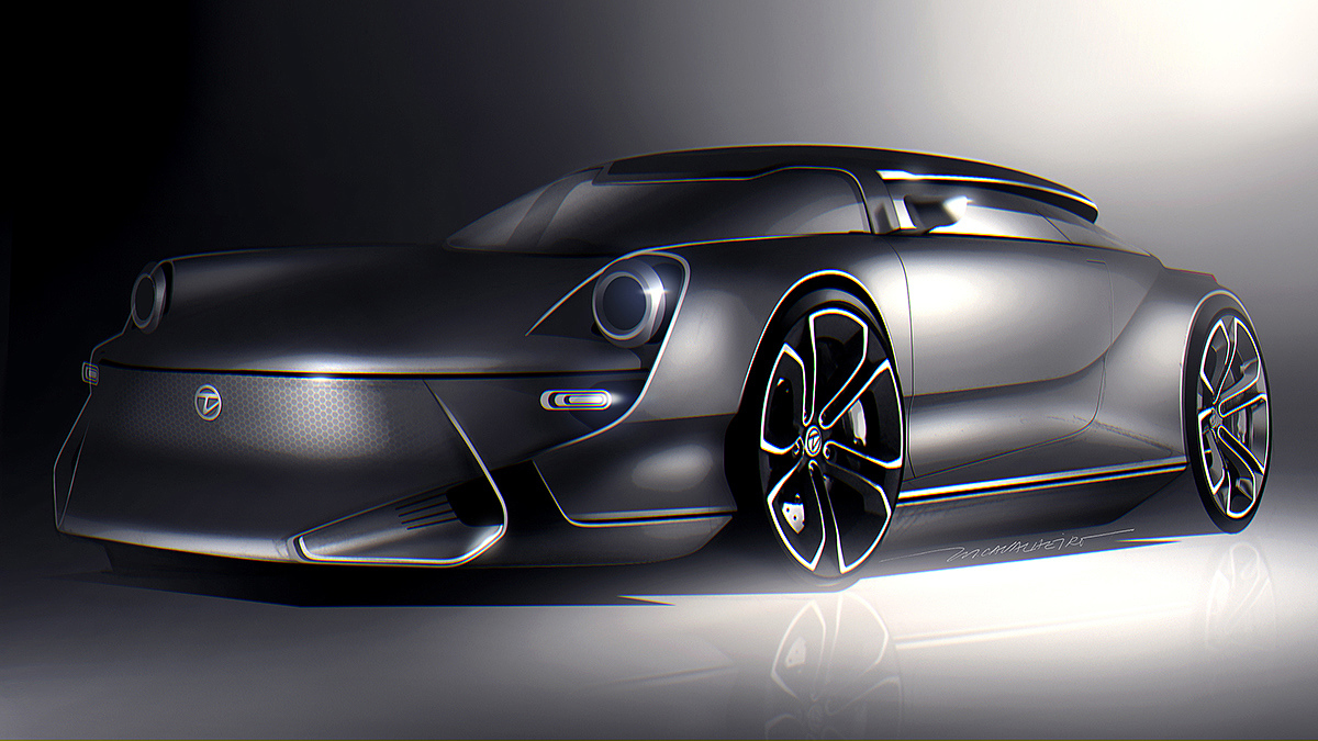 Automatic design，Hand drawn，Render，Visual design，industrial design，