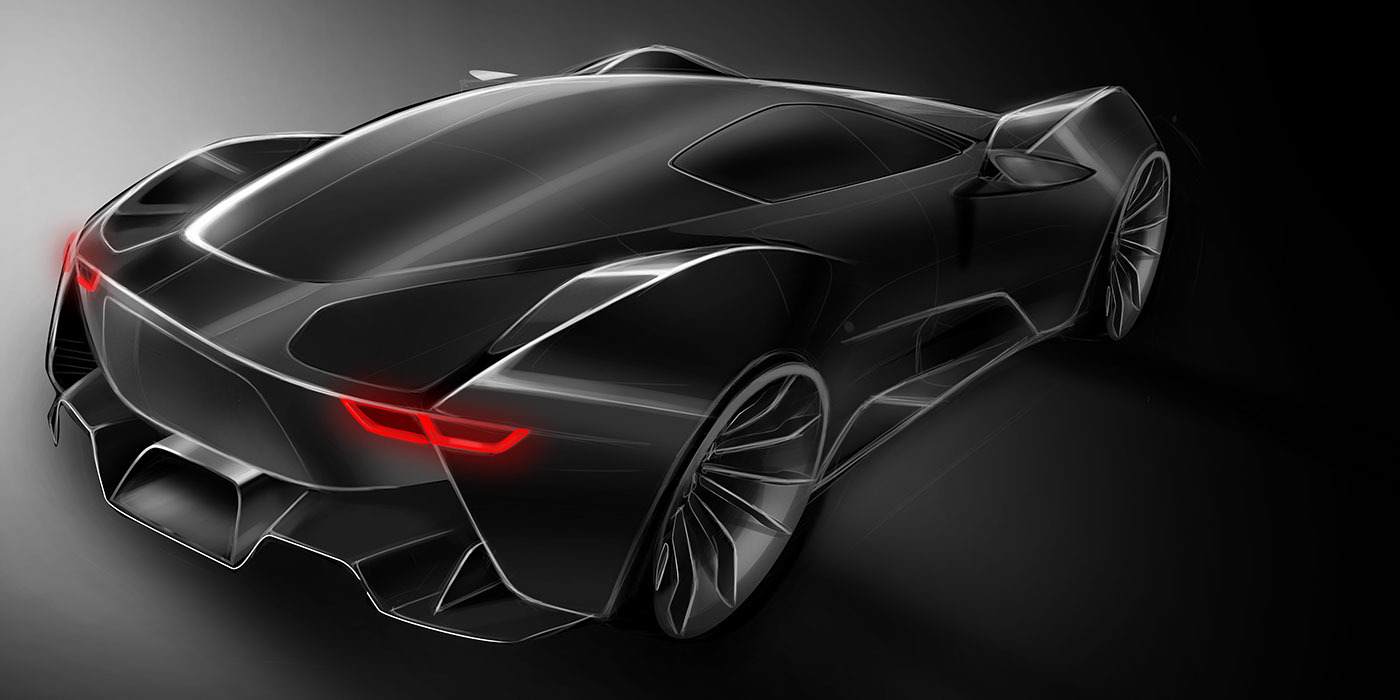 Automatic design，Hand drawn，Render，Visual design，industrial design，