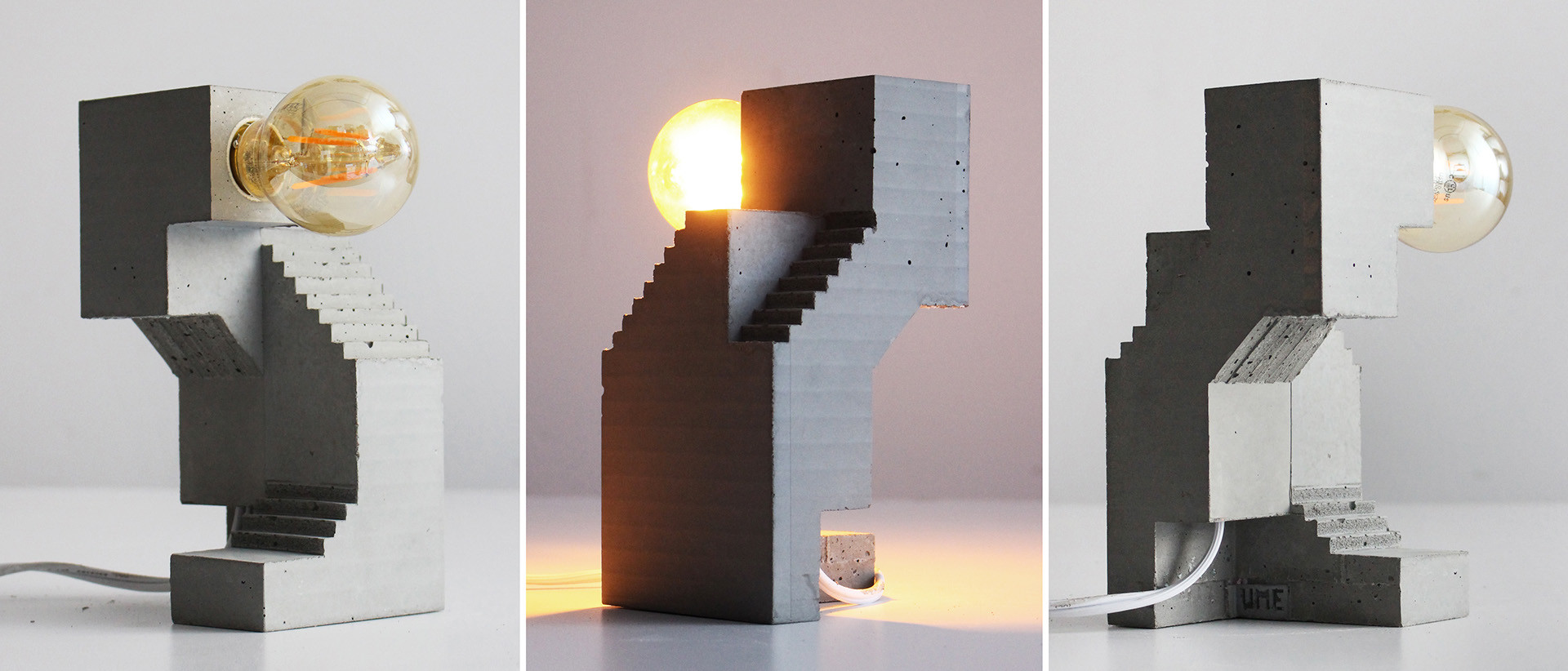 Home Furnishing，product design，industrial design，concrete，lighting，