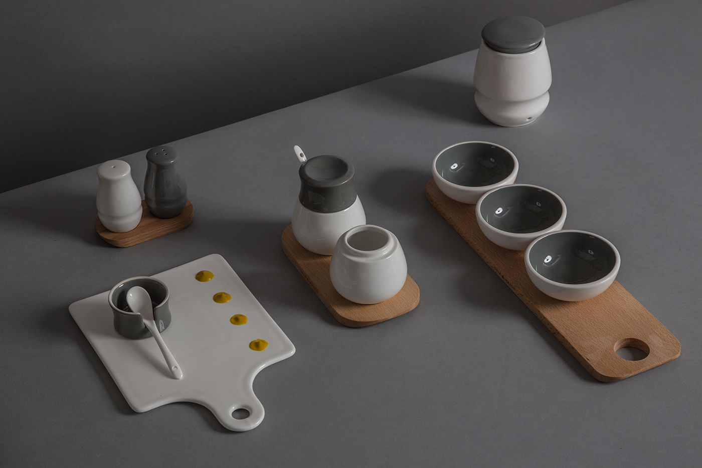 kitchen，Kitchenware，Seasoning jar，Porcelain，