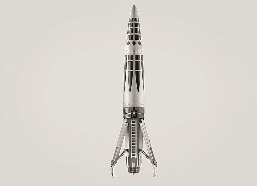 product design，18 carat gold NIB，Rocket shape design，writing tool，Pocket design，