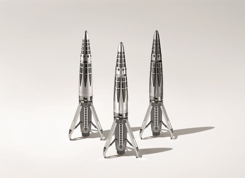 product design，18 carat gold NIB，Rocket shape design，writing tool，Pocket design，