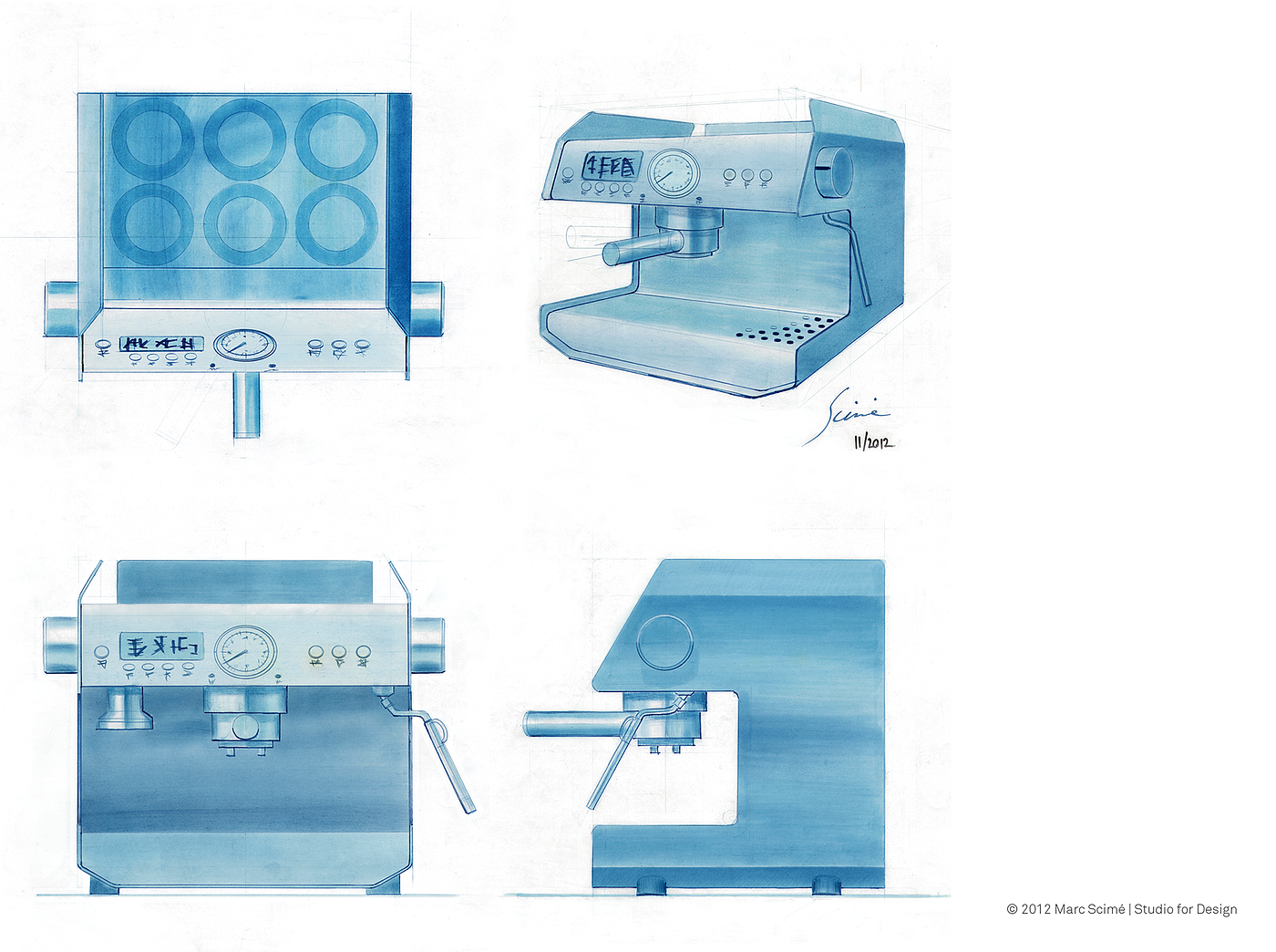 Kitchen supplies，product design，industrial design，Coffee machine，Simplicity，