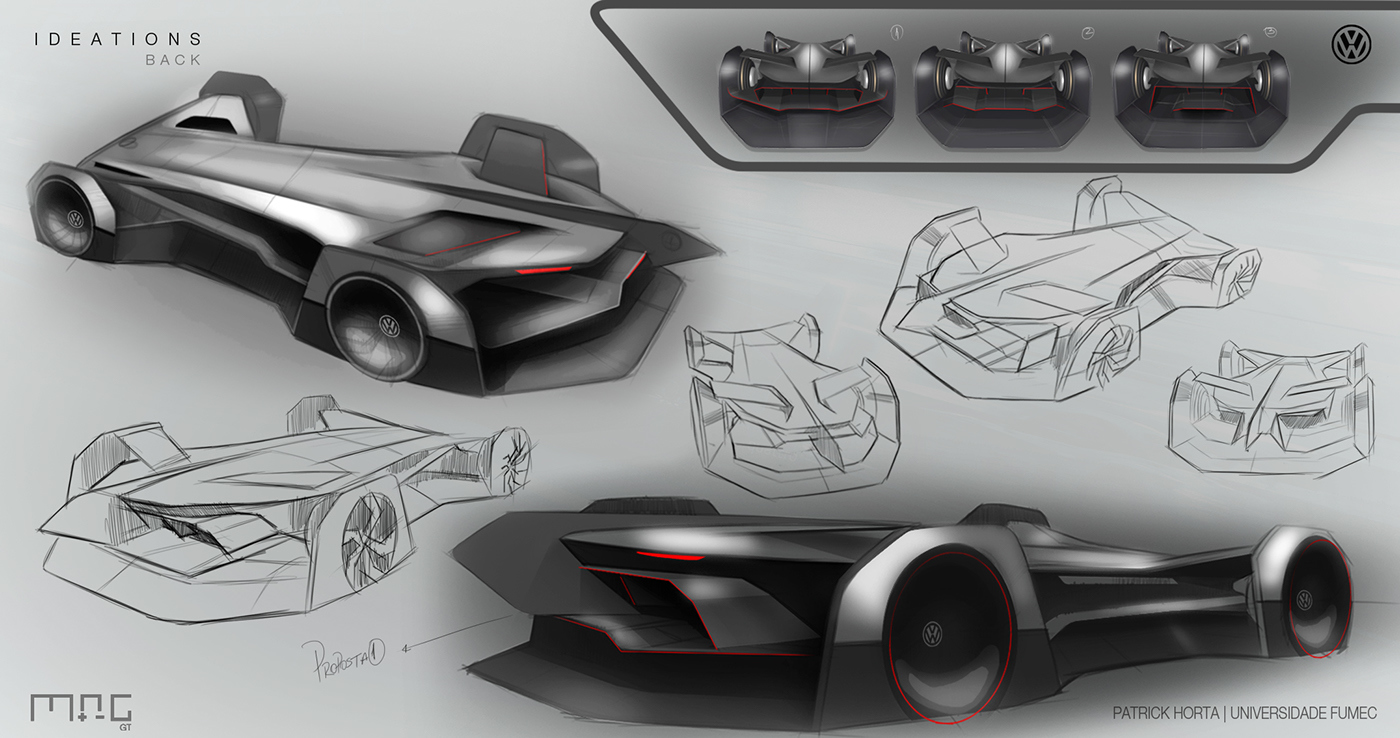 Automatic design，racing，Visual design，Hand drawn，concept，