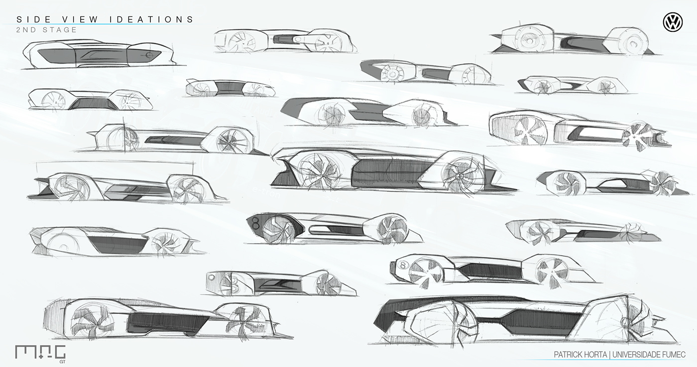Automatic design，racing，Visual design，Hand drawn，concept，