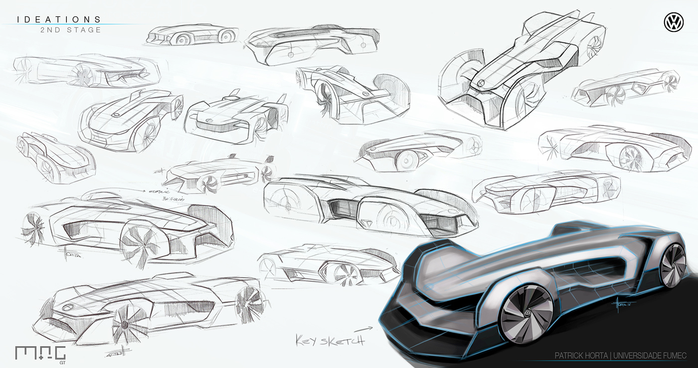 Automatic design，racing，Visual design，Hand drawn，concept，