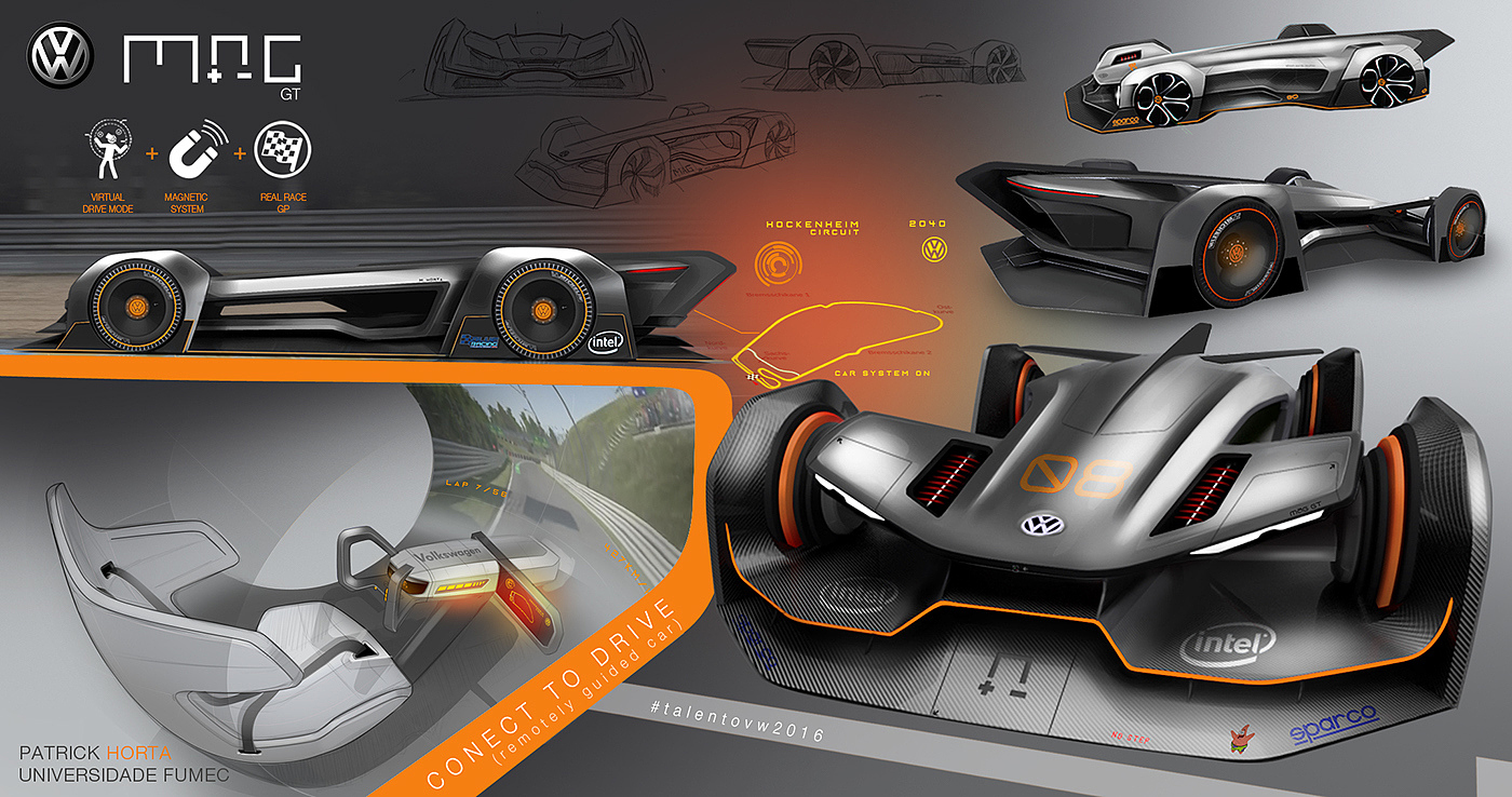 Automatic design，racing，Visual design，Hand drawn，concept，