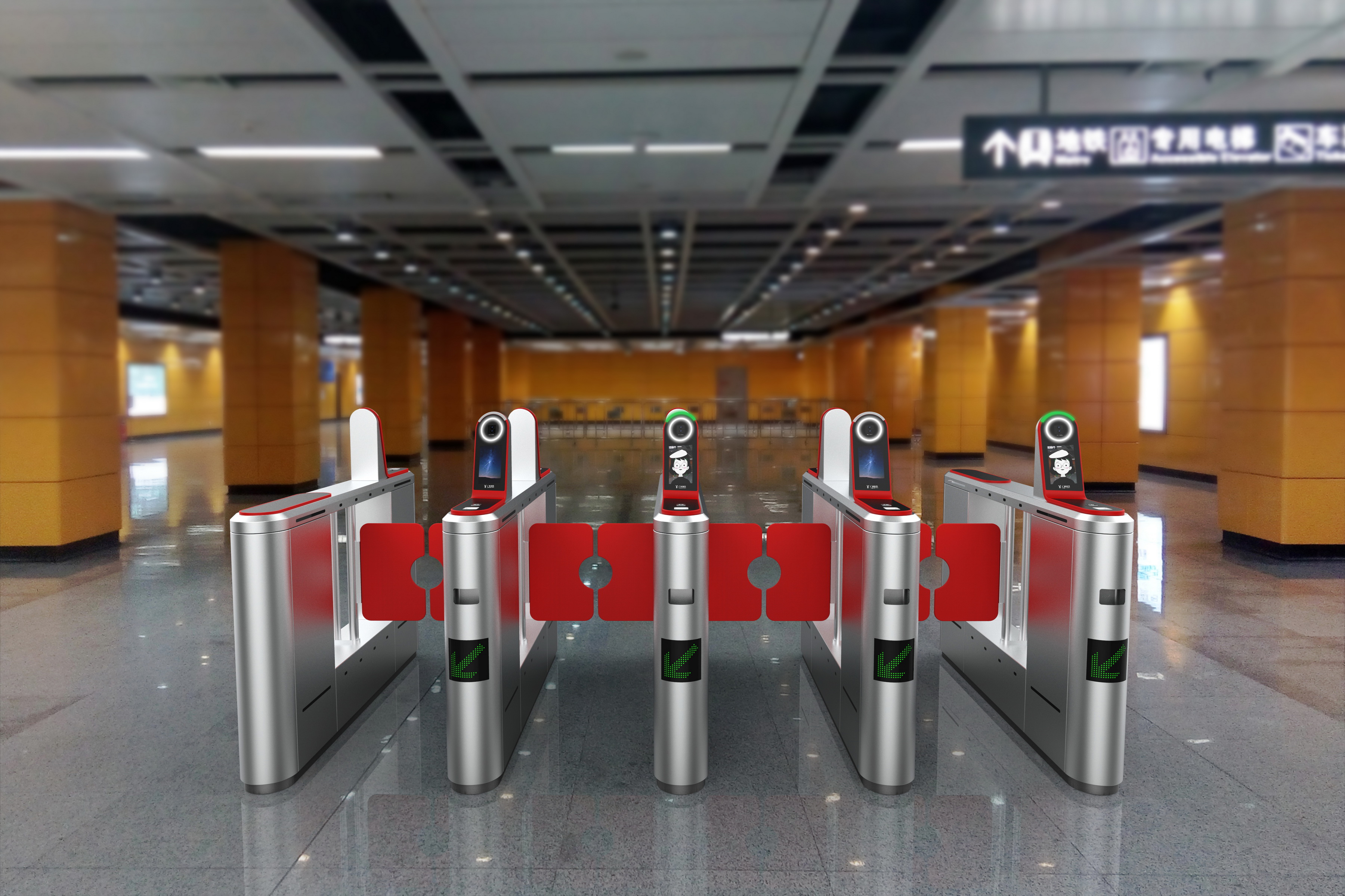 Face recognition gate，