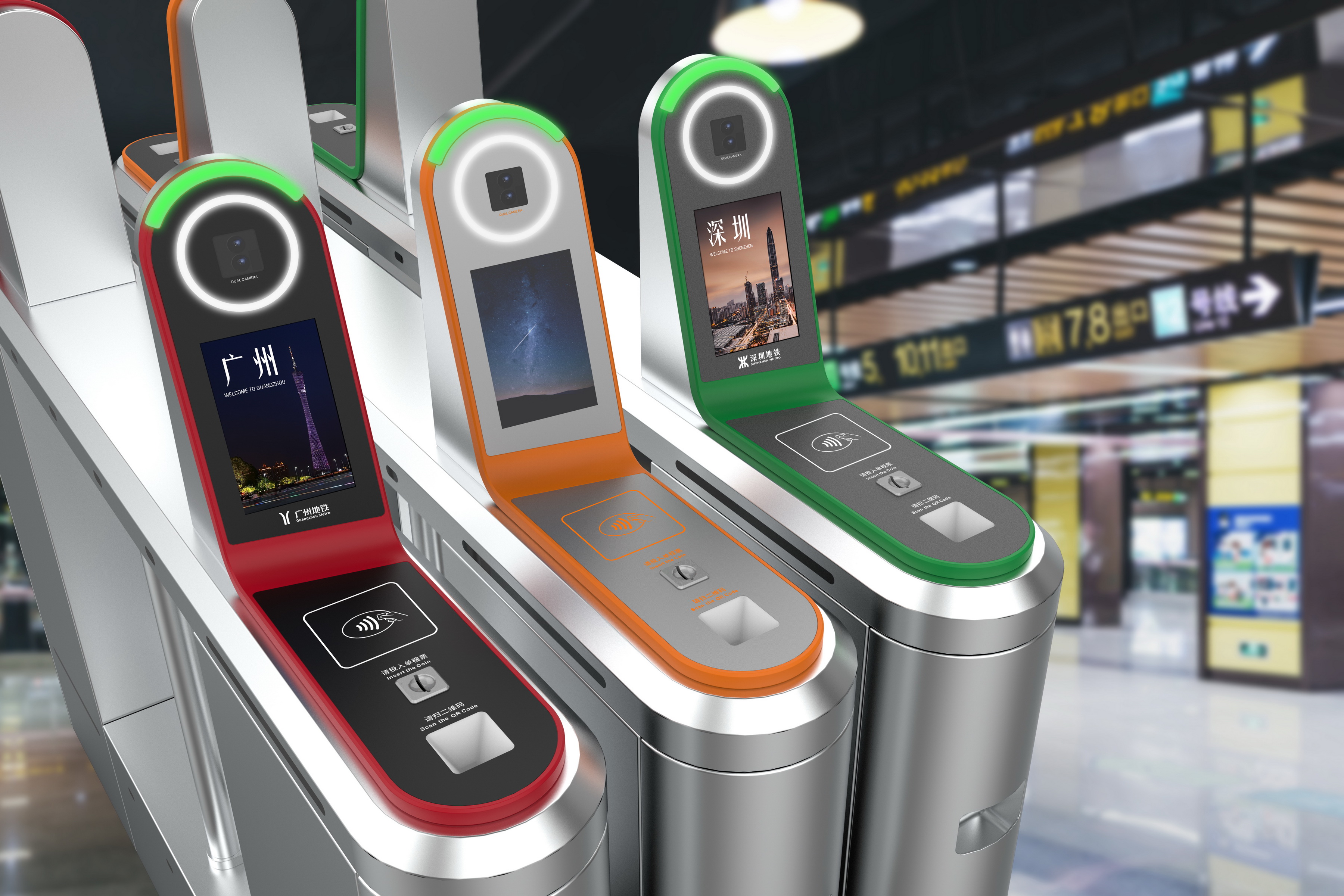 Face recognition gate，