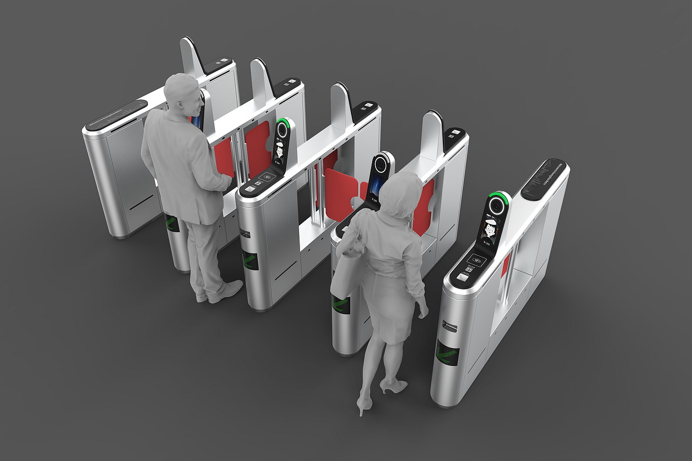 Face recognition gate，
