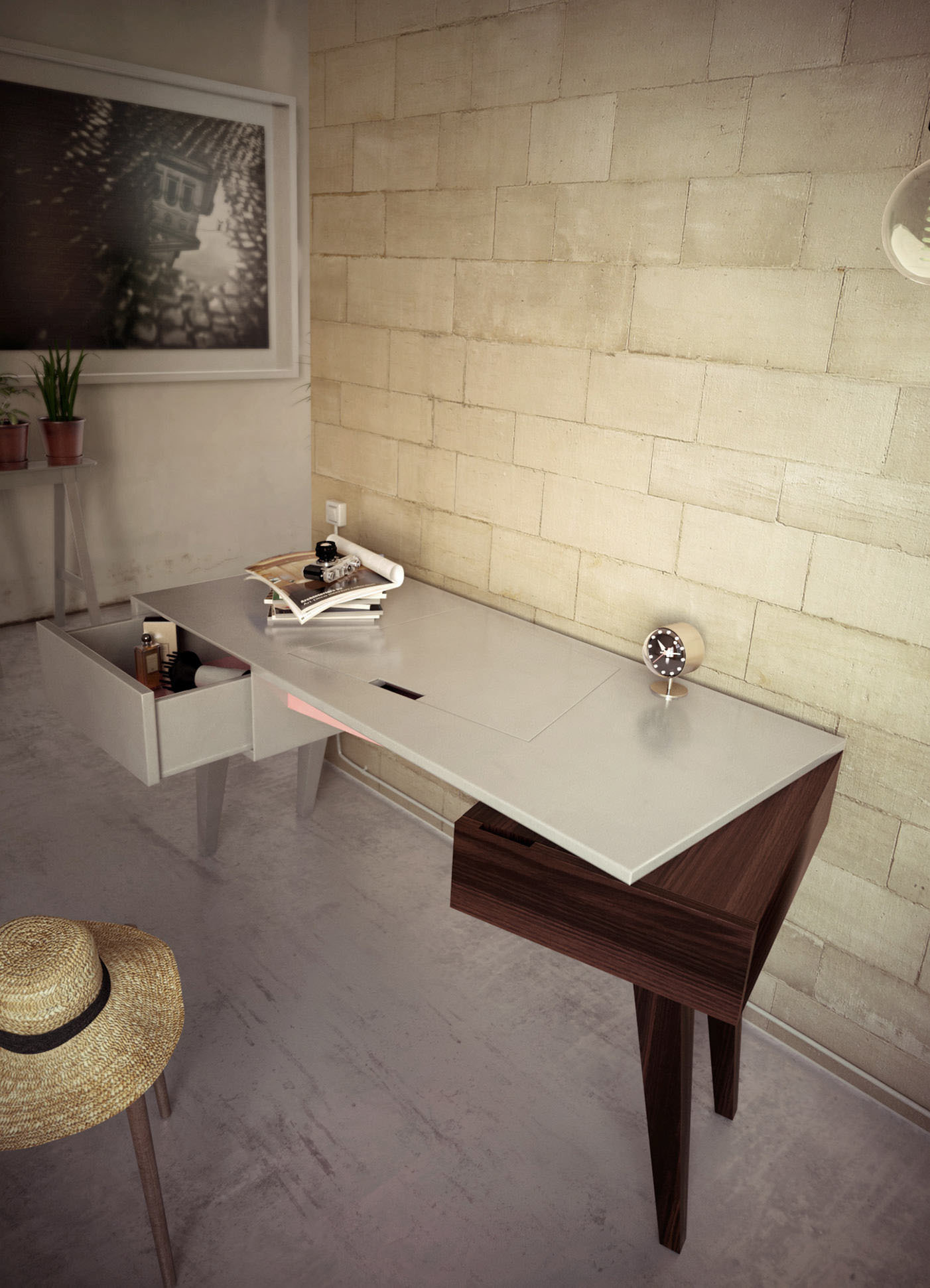 Home Furnishing，dresser，product design，industrial design，Receive，