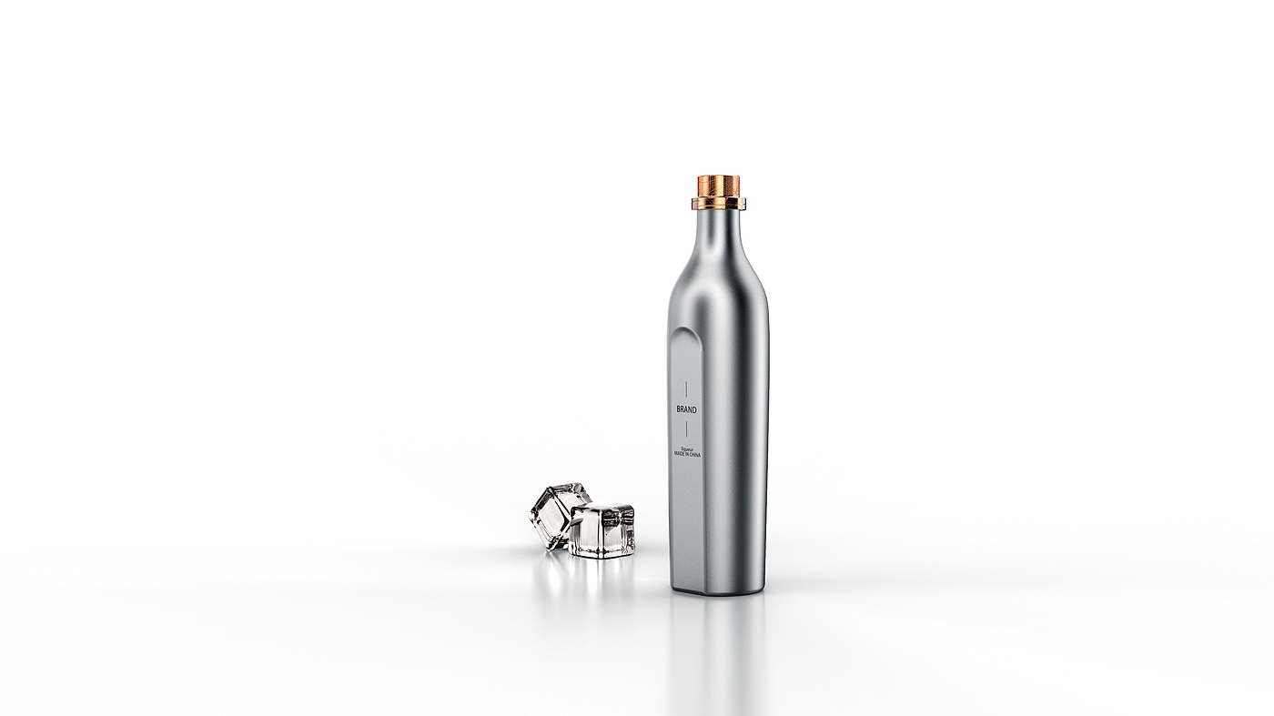 The wine bottle，
