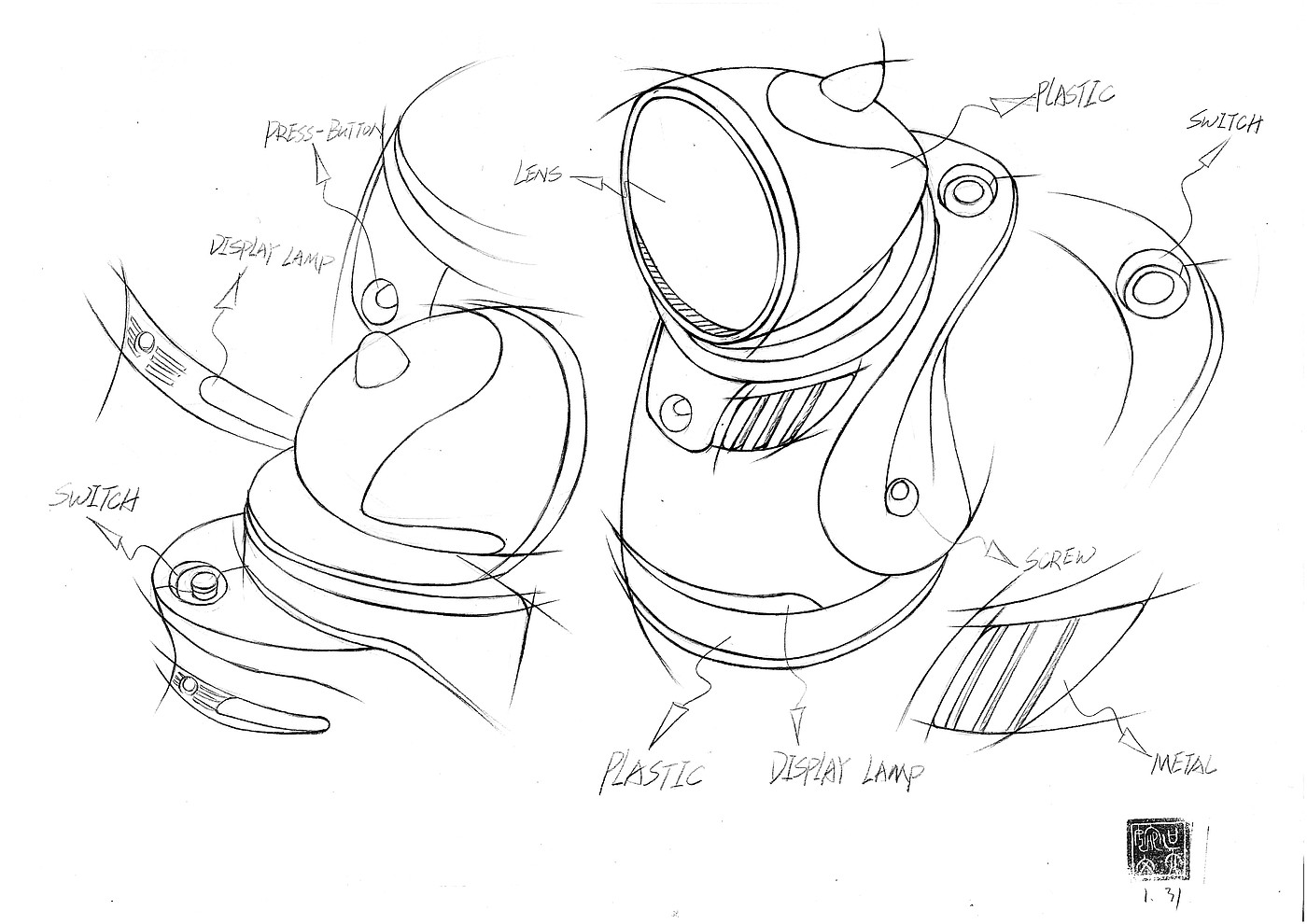 Hand drawn products，Hand drawn sketch，