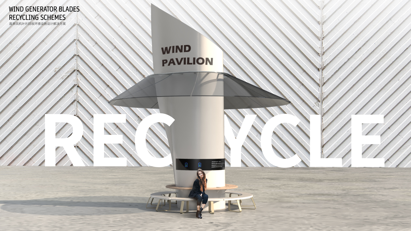 Environmental facilities，Wind power generator，environment protection，recovery，Waste utilization，city，environmental design，blade，