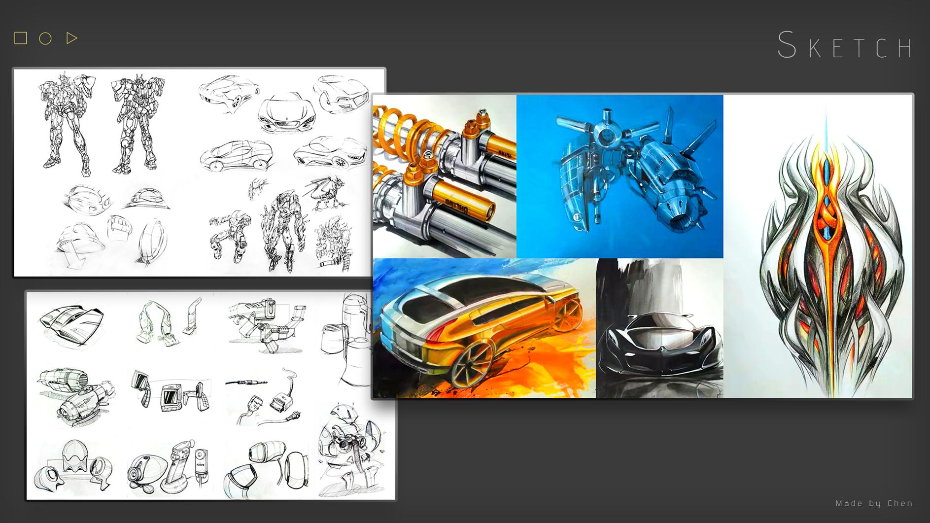 industrial design，sample reels，