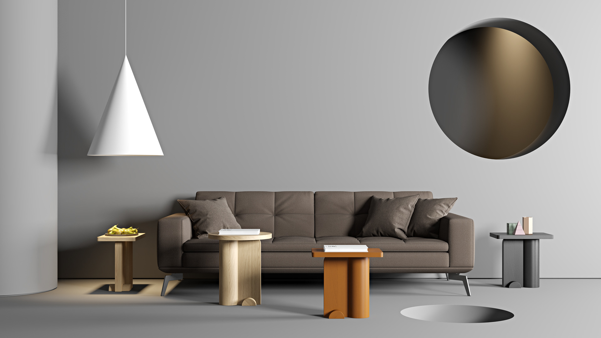 originality，Design，Table，decorate，Monolith，