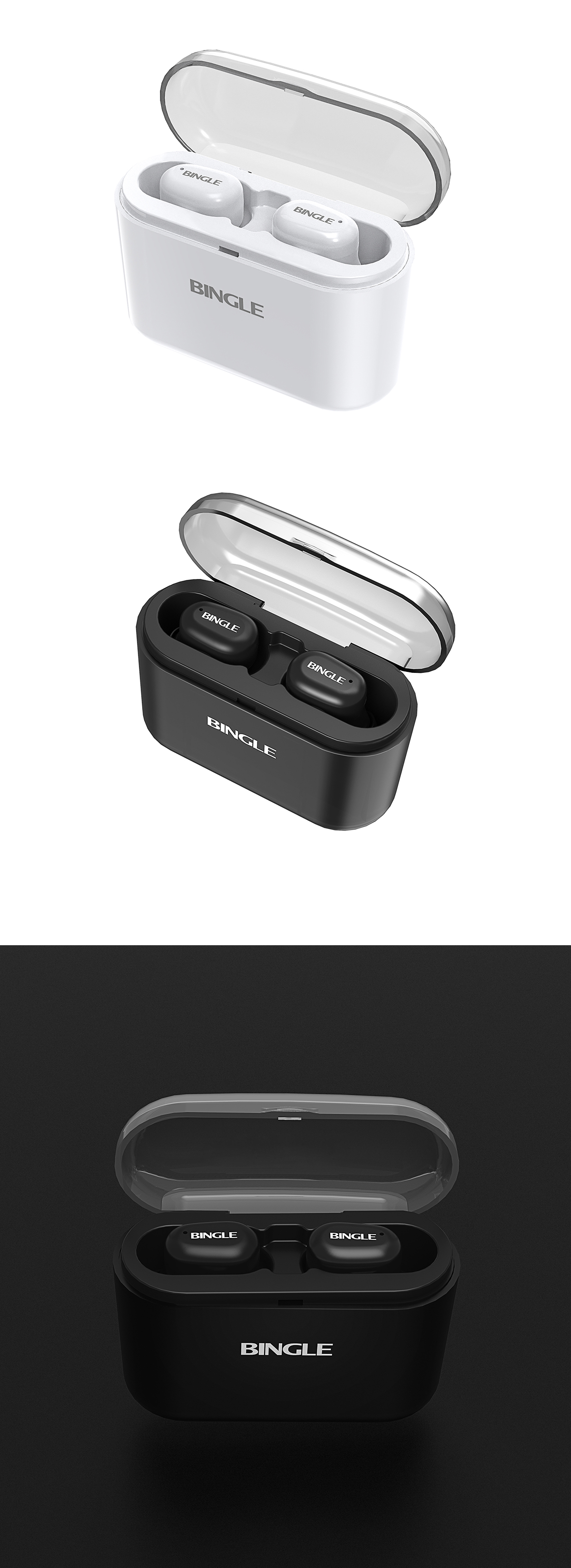 tws，Keyshot rendering，headset，Bluetooth headset，