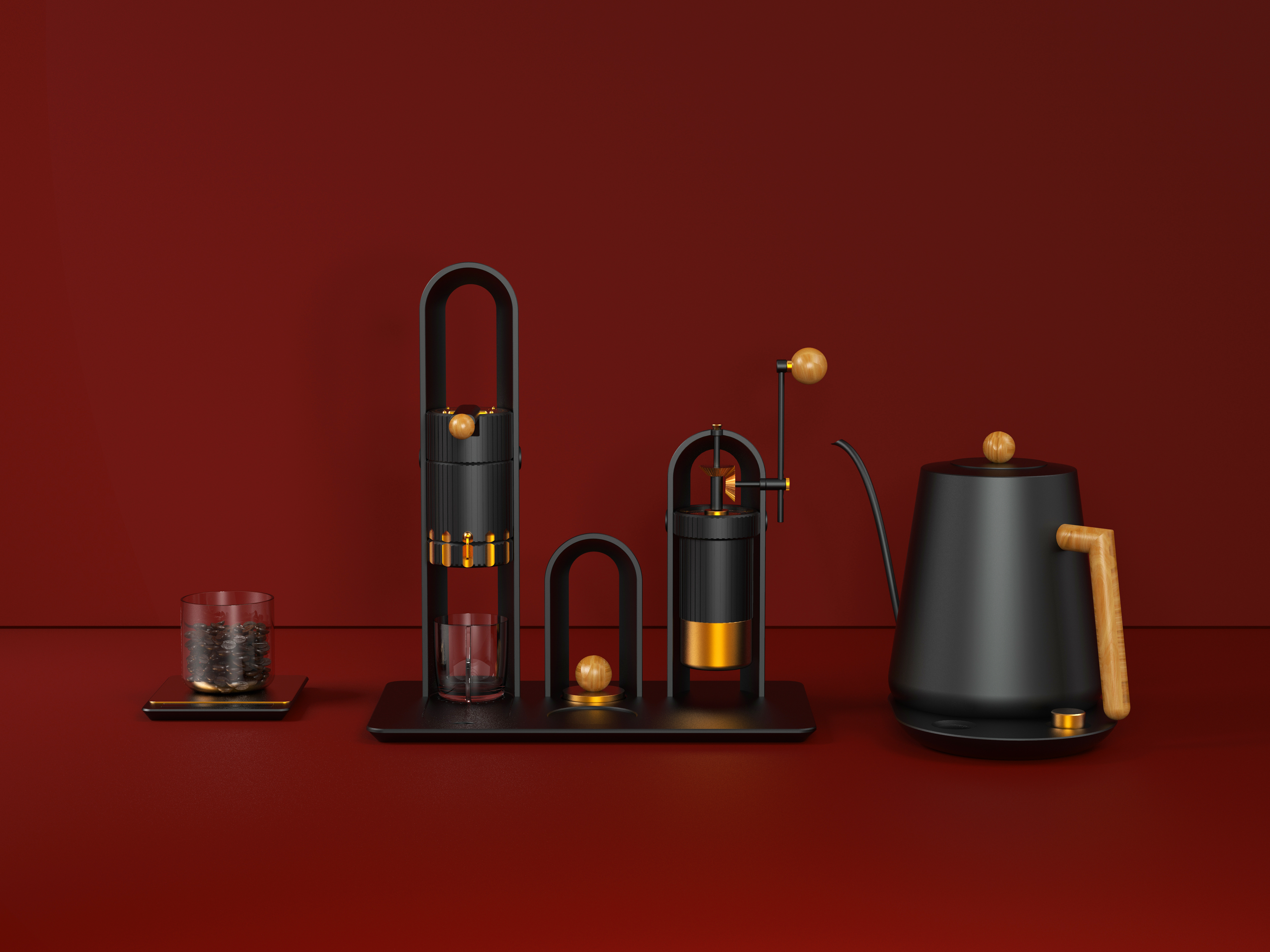 Coffee，Bean grinder，Portable，combination，