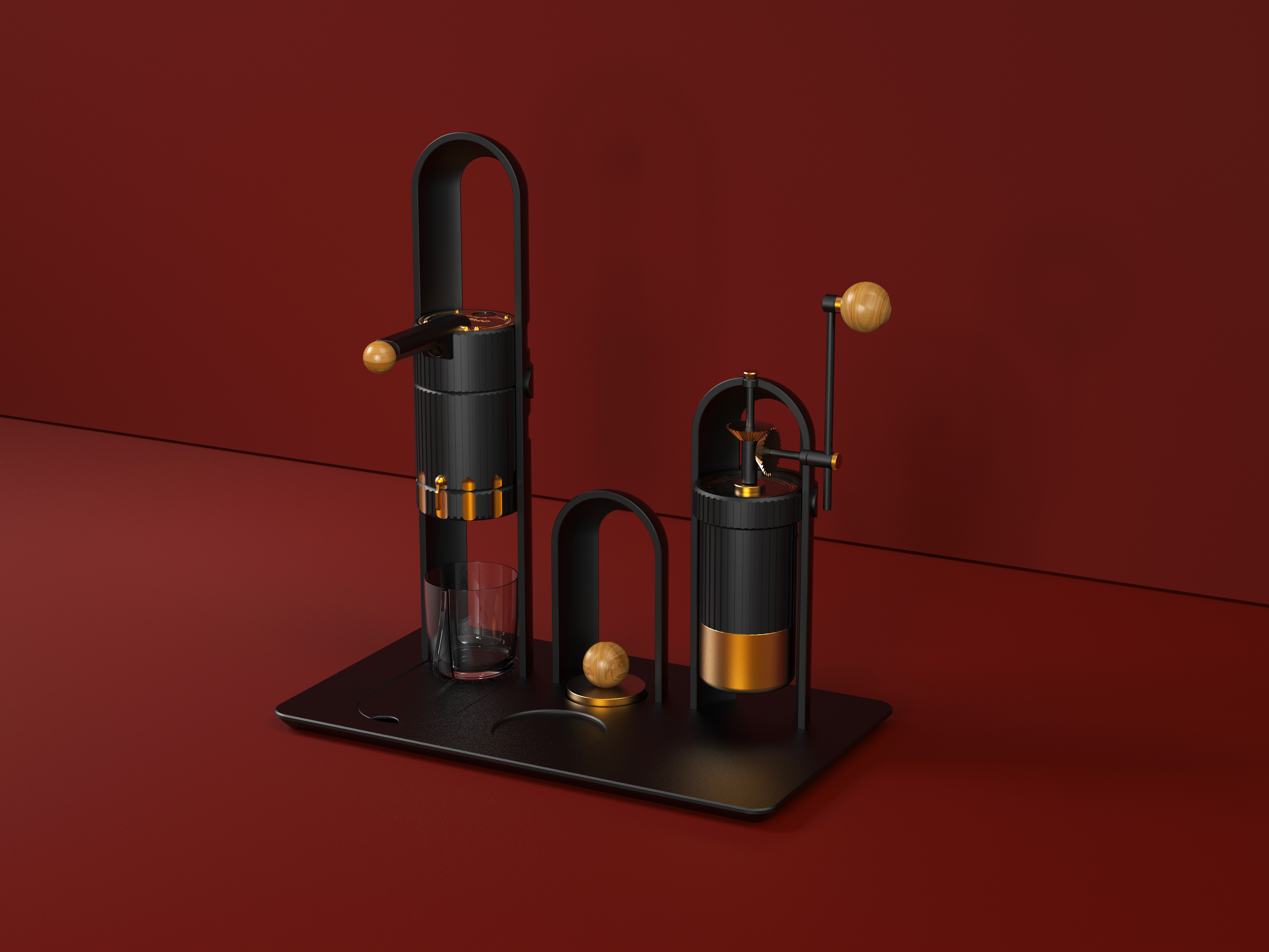 Coffee，Bean grinder，Portable，combination，