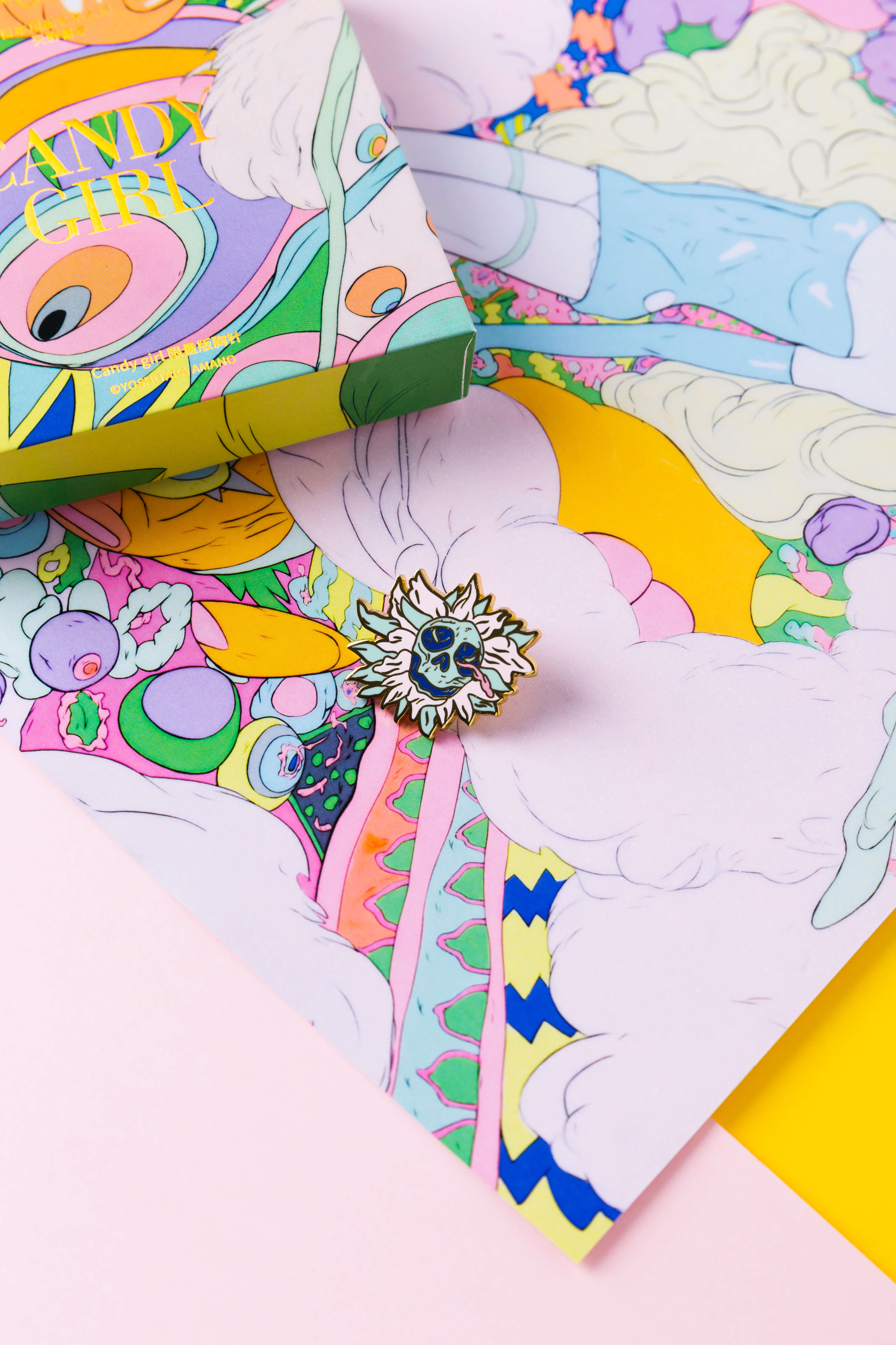 Brooch，personality，Art，Yoshitaka Amano ，master，jointly，