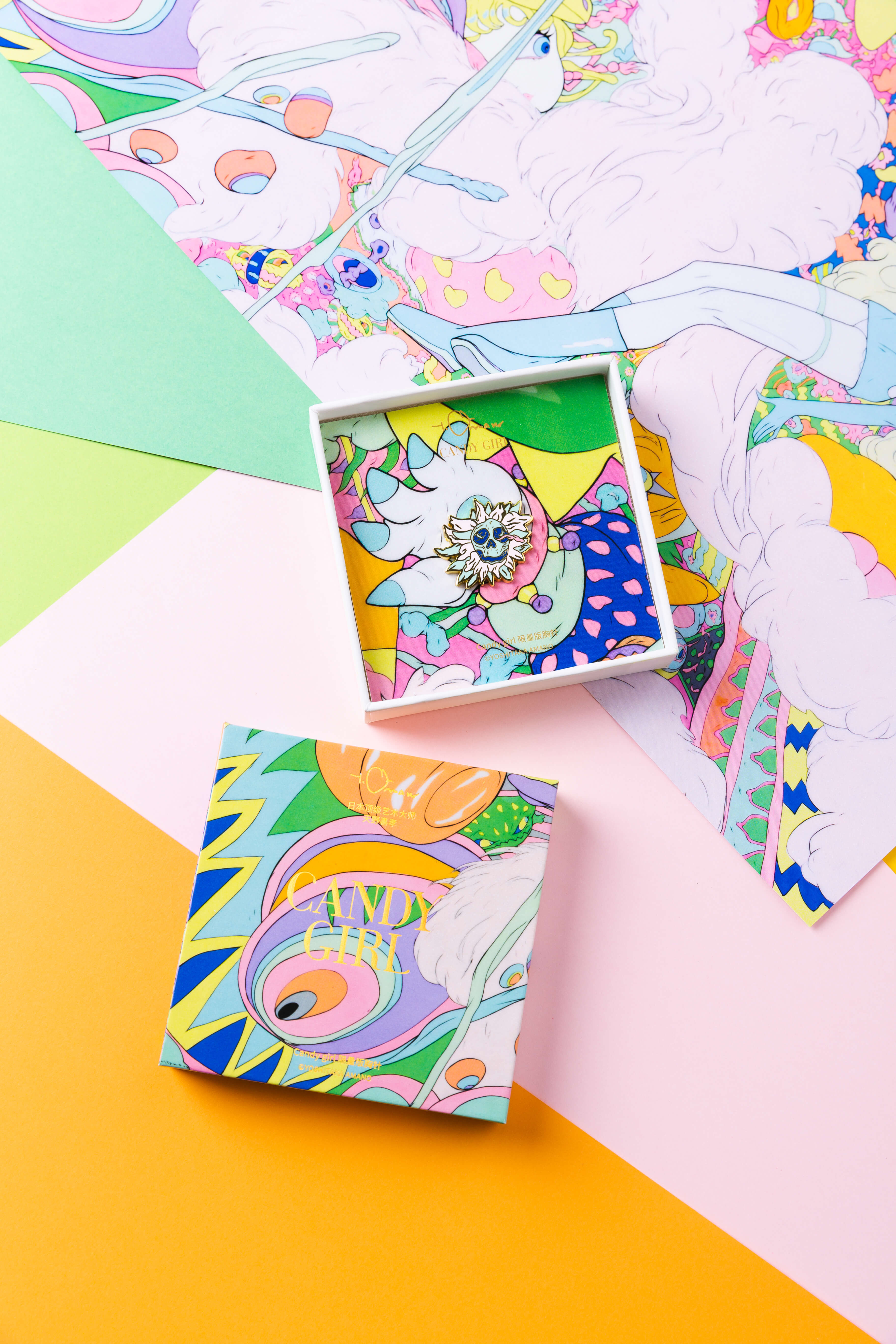 Brooch，personality，Art，Yoshitaka Amano ，master，jointly，