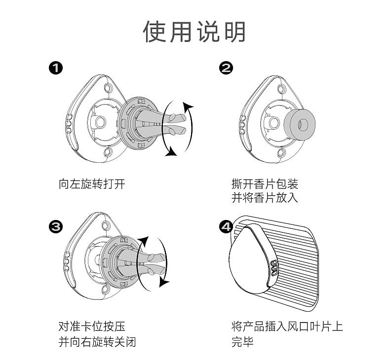 外观设计；车载香薰，