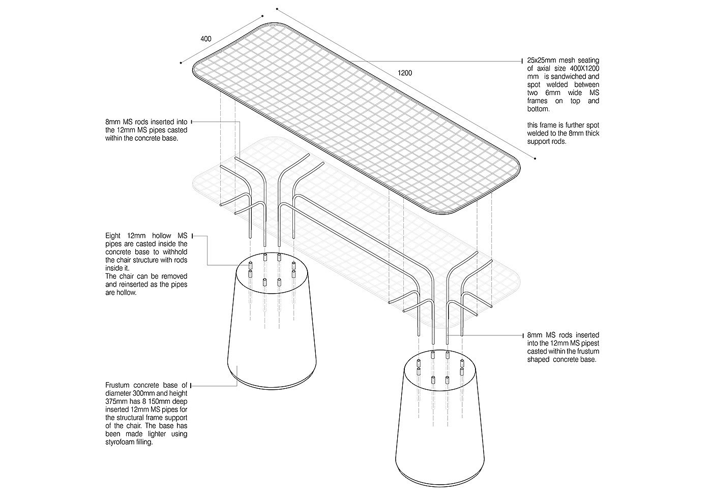 stool，Fauvism，Outdoor furniture，cement，industrial design，