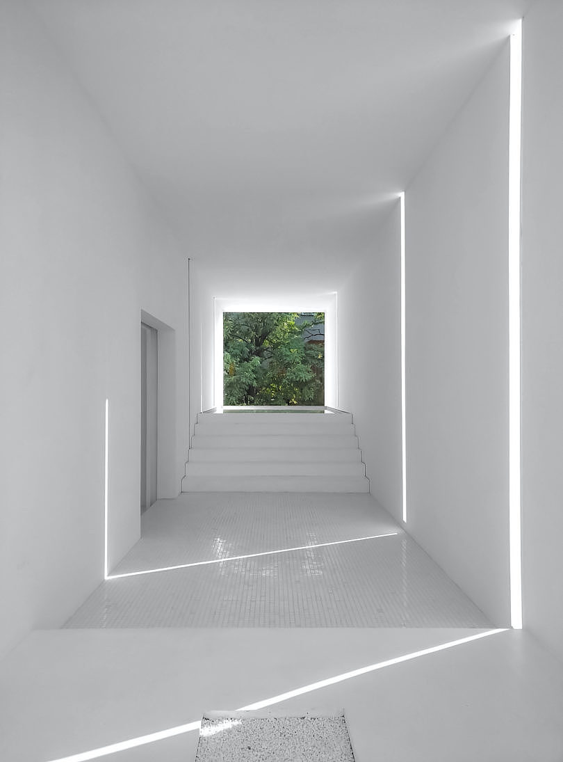Architectural design，Minimalist，white，