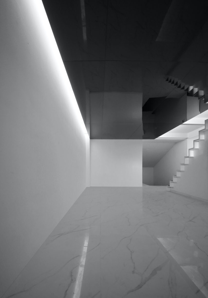 Architectural design，Minimalist，white，