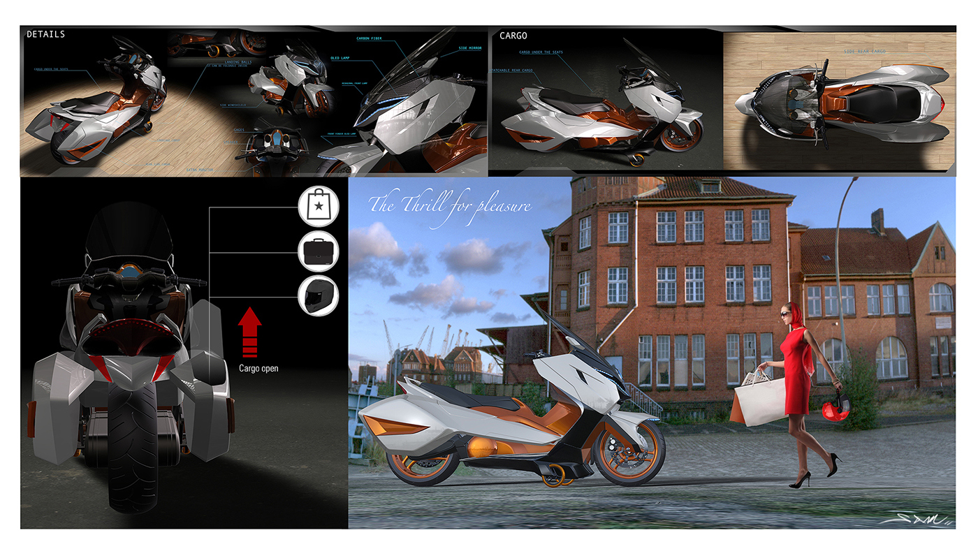 industrial design，Intelligent technology，conceptual design，Motorcycle design，Digital design，