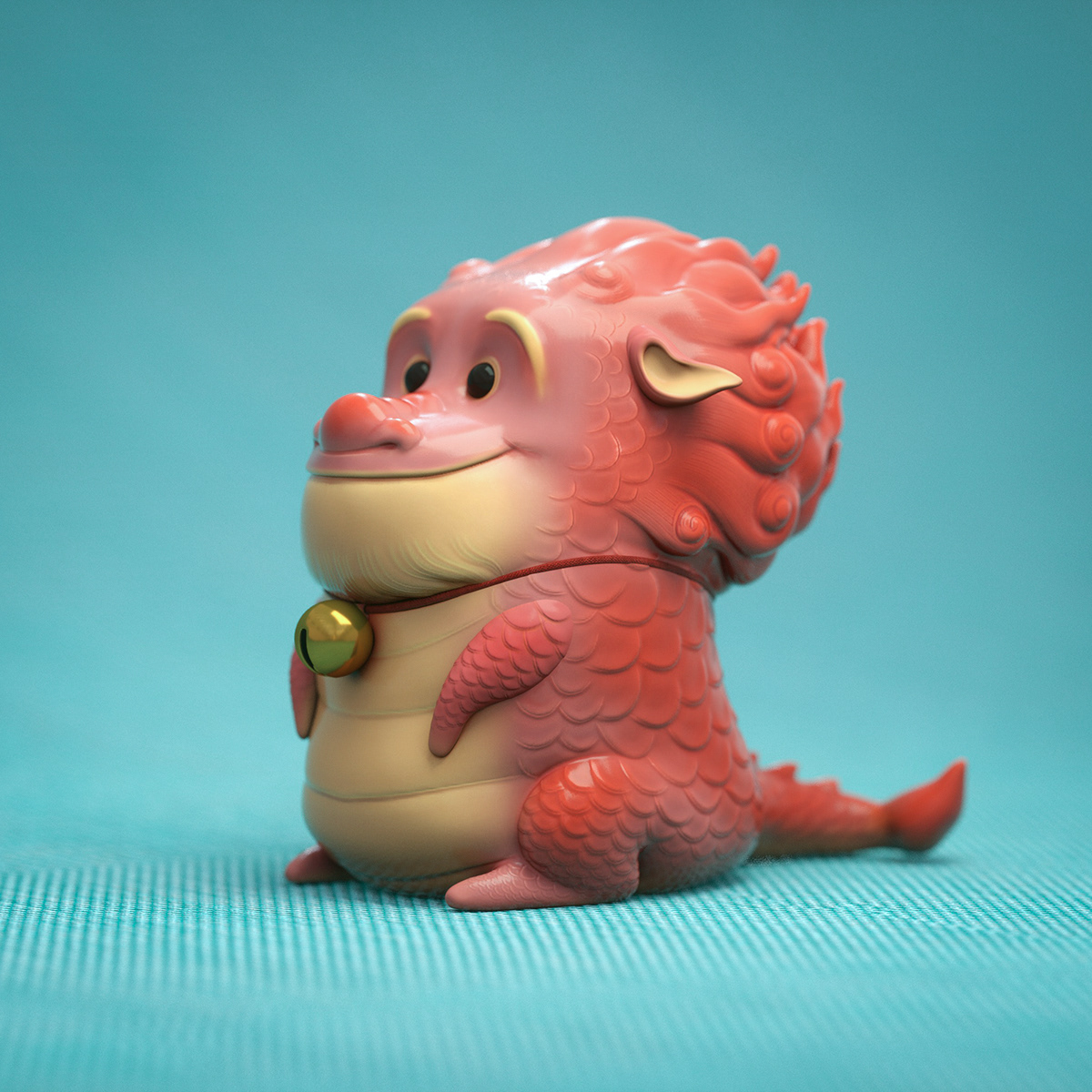 Whose Kirin，Funny beast，Art guidance，Toy design，c4d，Chinese style，