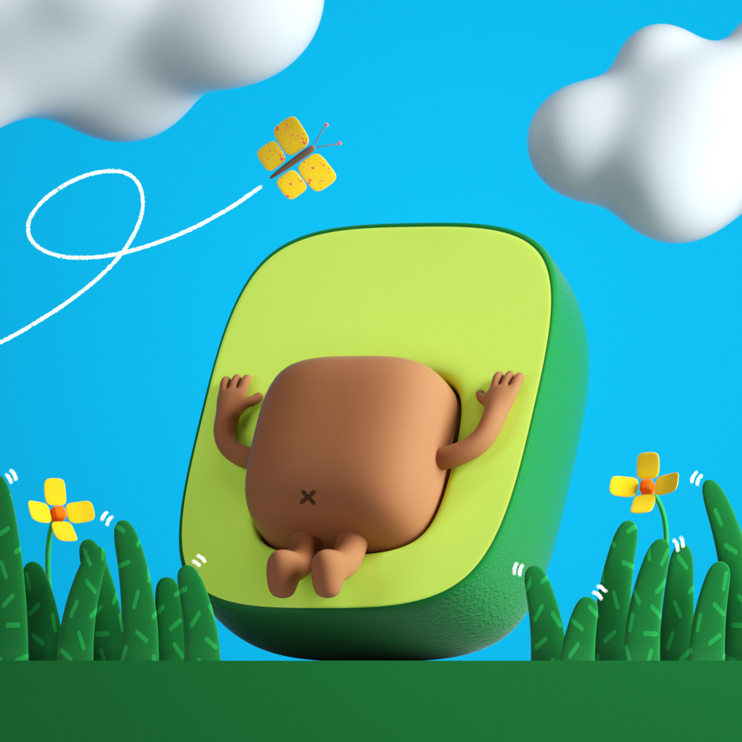 originality，Cartoon，Cube，