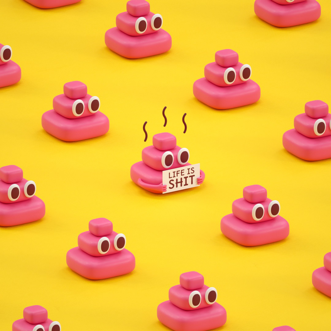 originality，Cartoon，Cube，