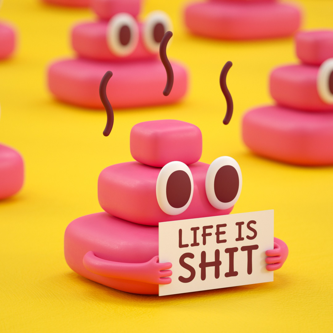 originality，Cartoon，Cube，