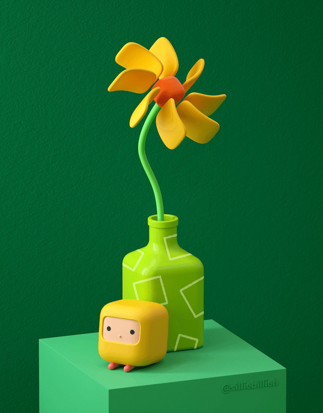 originality，Cartoon，Cube，