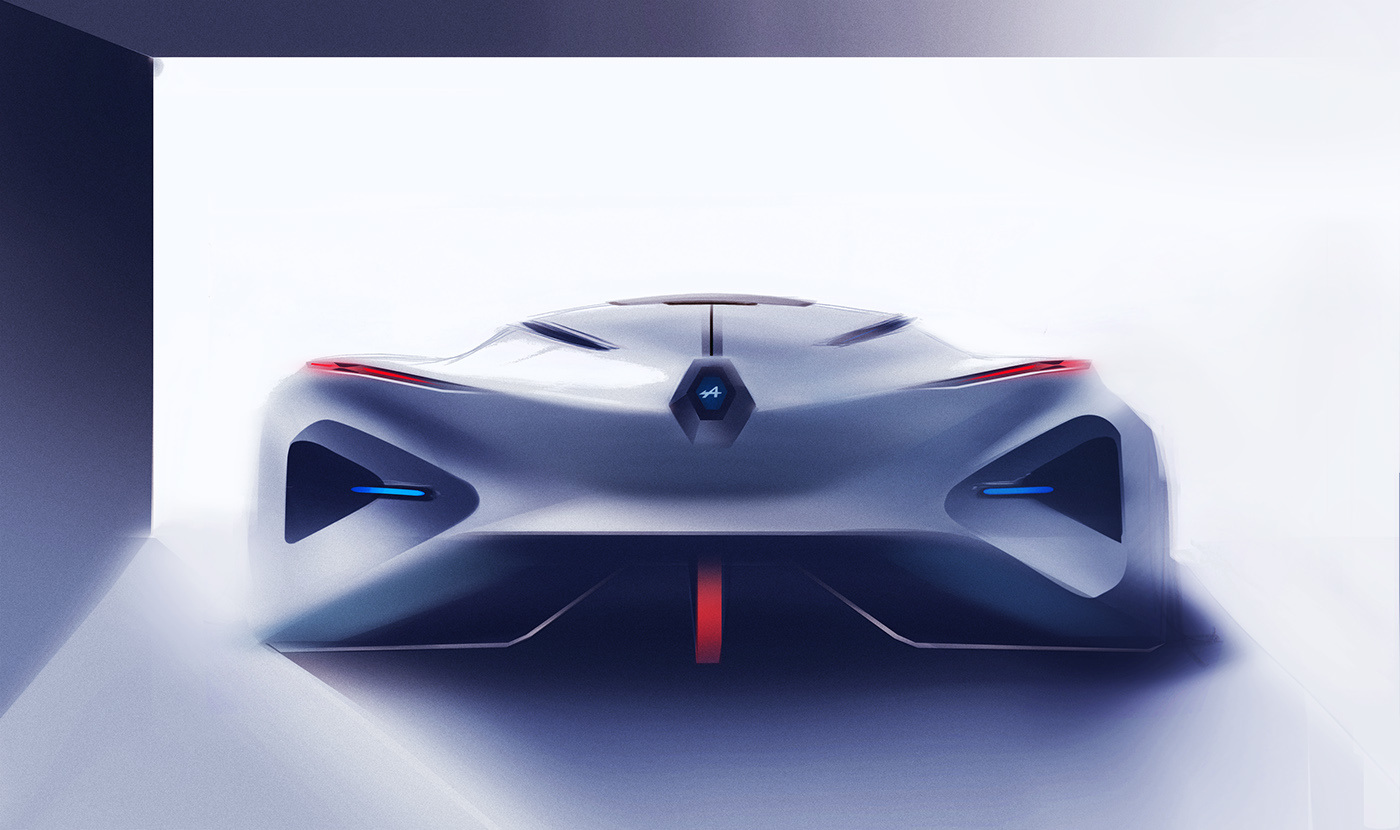 Automatic design，Hand drawn，Render，concept，Sports car，