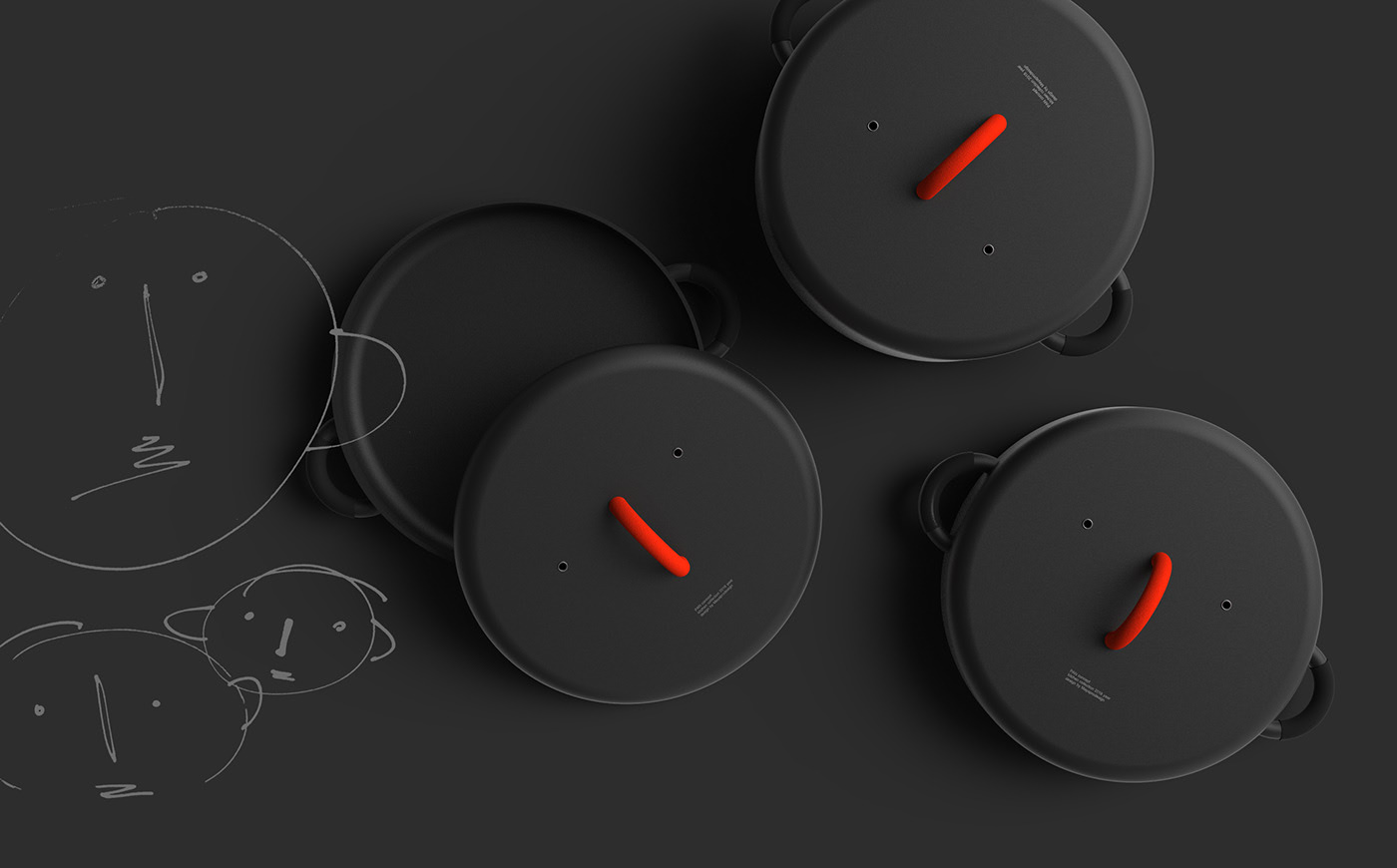 Kitchen bathroom，kitchen，Pan，smiling face，originality，Design，