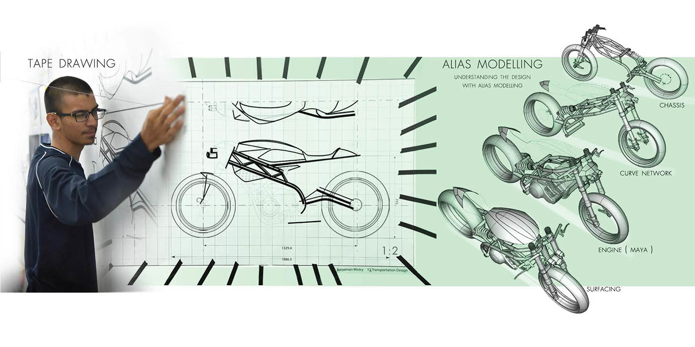 industrial design，Intelligent technology，Hand drawn，Automatic design，Motorcycle design，