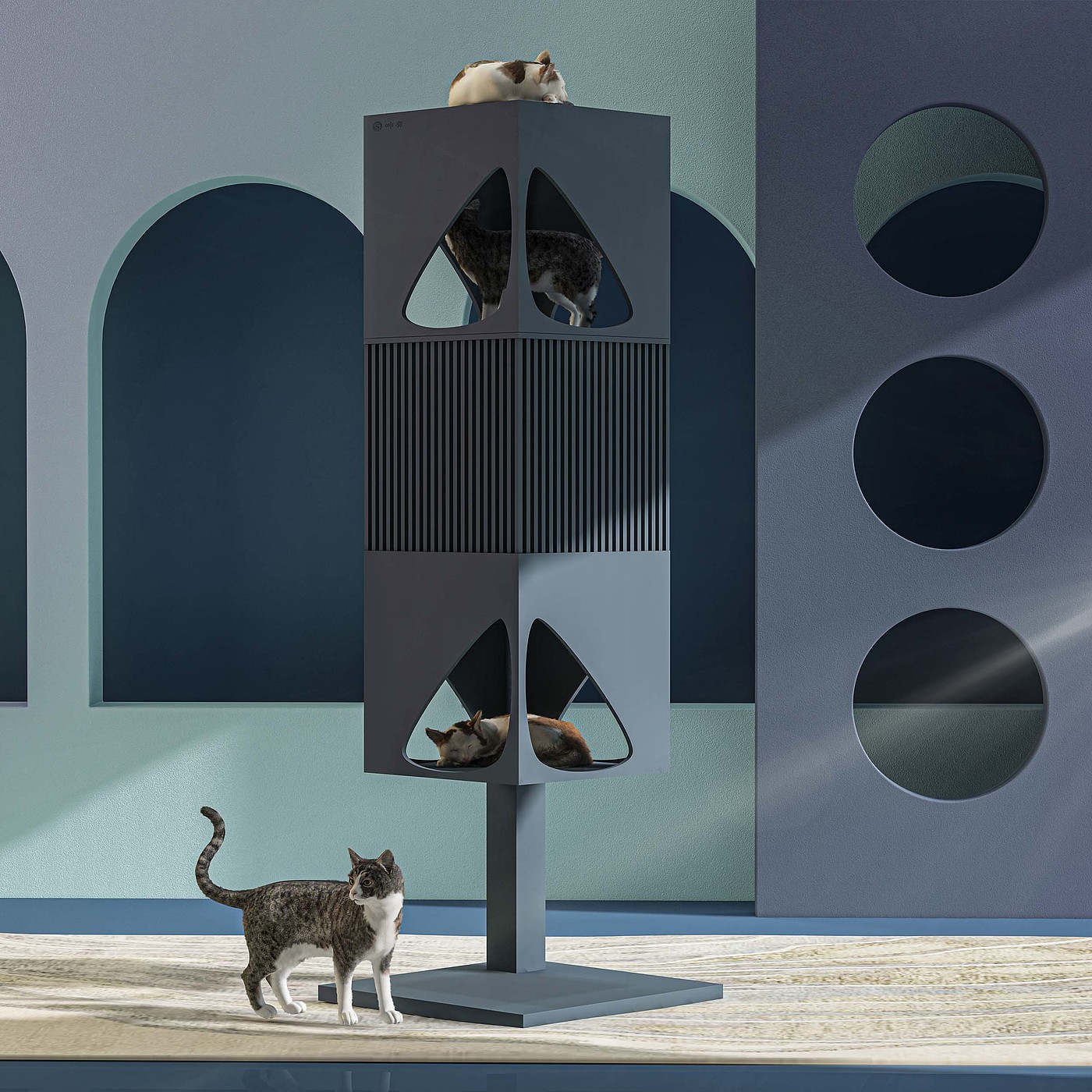 Pet Supplies & Pet，Design aesthetics，Cat products，Cat climbing frame，Meow star man，if，red dot，Fan Shizhong，