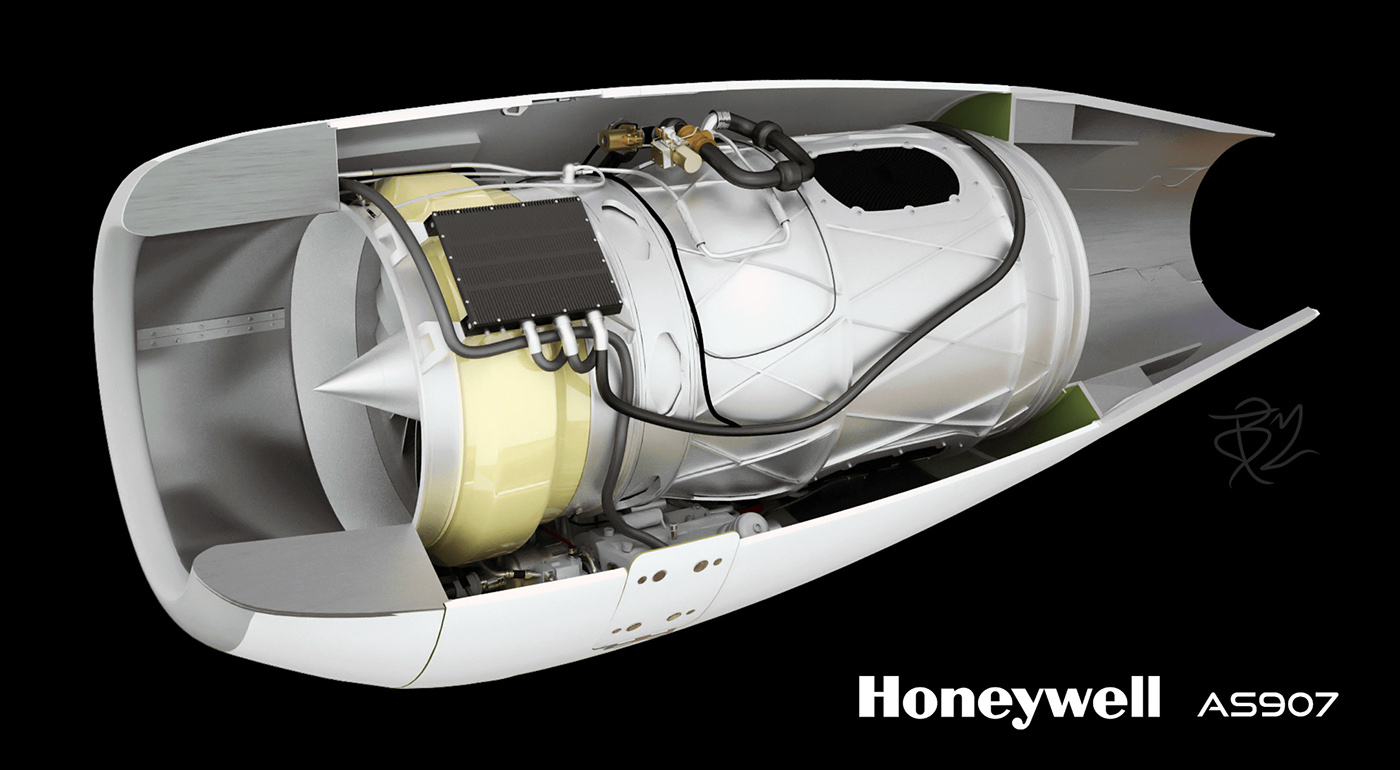 Engine - Honeywell AS907 - 普象网
