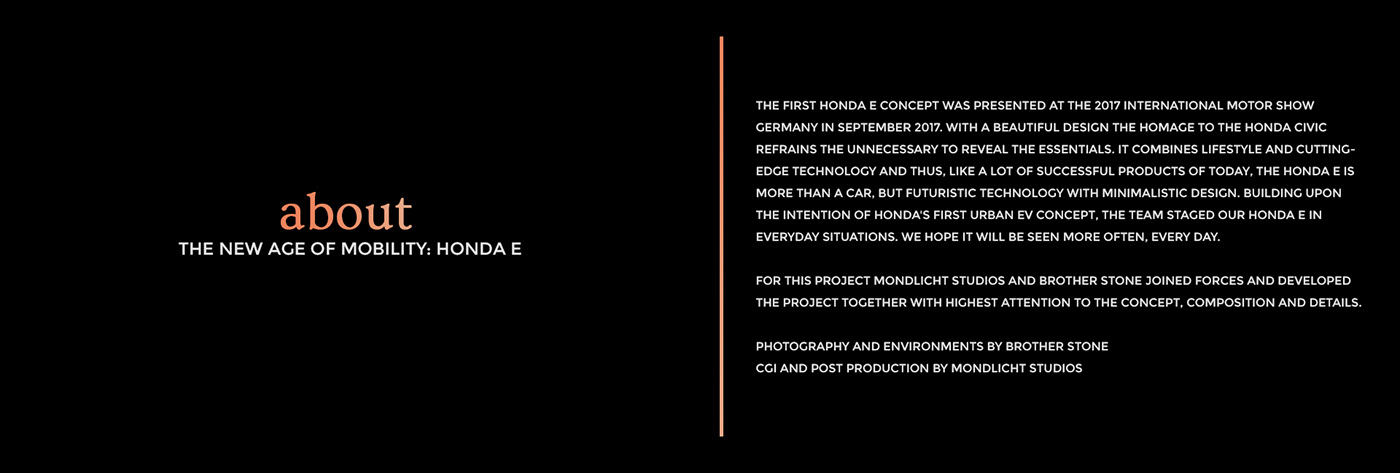 vision，product design，Automobile design，Honda，