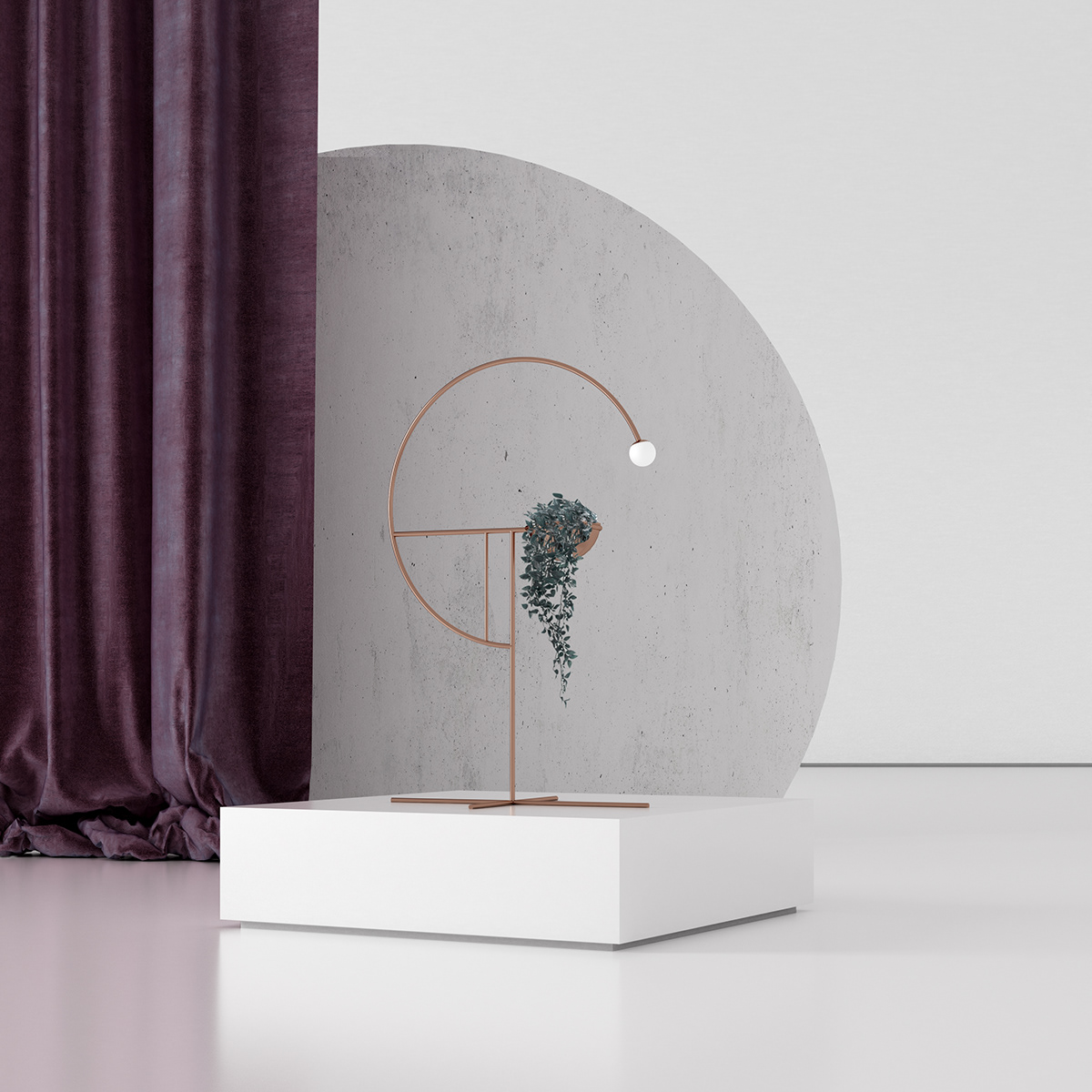 lamp，Lamp holder，Flowerpot，balance，industrial design，product design，