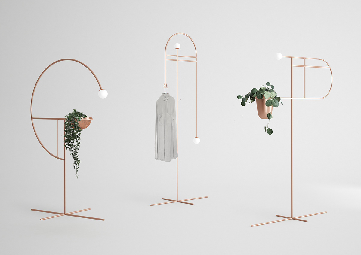 lamp，Lamp holder，Flowerpot，balance，industrial design，product design，