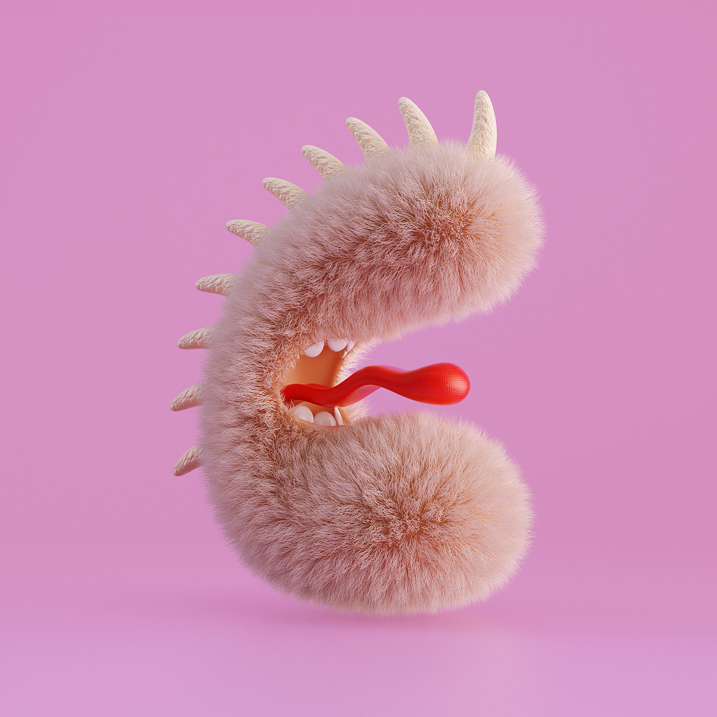 animation，film，4d，letter，Plush，Monster，
